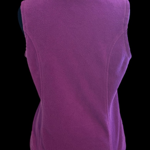 Women’s Columbia purple fleece vest size small - Picture 2 of 3